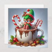 Kerstkaart Hot coco Flat (Voorkant / Achterkant)