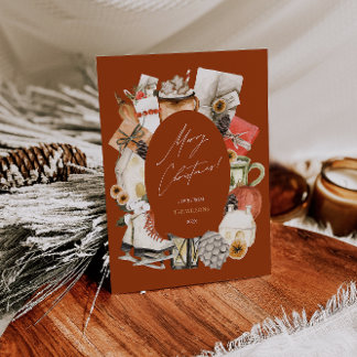 Kerstkaart, Illustratie Kerstkaart Kaart