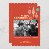 Kerstkaart in een envelop zonder reliëf (Voorkant / Achterkant)