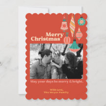 Kerstkaart in een envelop zonder reliëf