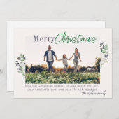 Kerstkaart in een enveloppe (Voorkant / Achterkant)