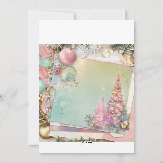 Kerstkaart in een enveloppe (Achterkant)