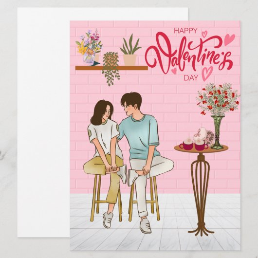 Kerstkaart in een enveloppe (Voorkant / Achterkant)