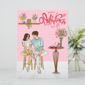 Kerstkaart in een enveloppe (Staand voorkant)