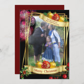 Kerstkaart in envelop formaat (Voorkant / Achterkant)