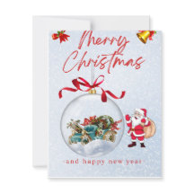 Kerstkaart in enveloppe formaat