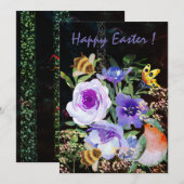 Kerstkaart in enveloppe formaat (Voorkant / Achterkant)