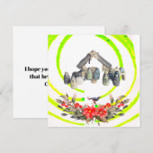 Kerstkaart in envelopvorm (Voorkant / Achterkant)