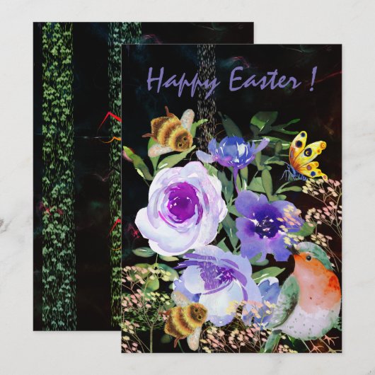 Kerstkaart in envelopvorm (Voorkant / Achterkant)