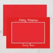 Kerstkaart in envelopvorm (Voorkant / Achterkant)