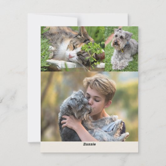 kerstKaart in het Paars (Achterkant)