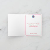 Kerstkaart in hipsterstijl met Kerstman Bedankkaart (Binnen)