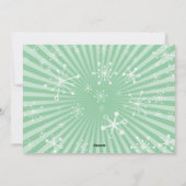 Kerstkaart in horizontale vorm met foto en mid-cen (Achterkant)