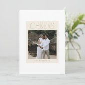 Kerstkaart in minimalistische stijl (Staand voorkant)