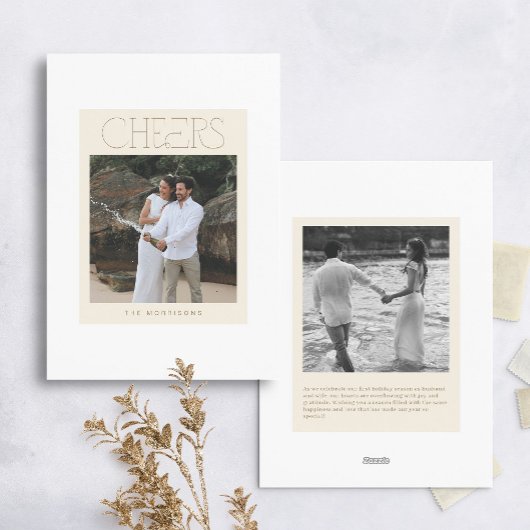 Kerstkaart in minimalistische stijl