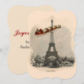  kerstkaart in Parijs (Voorkant / Achterkant)