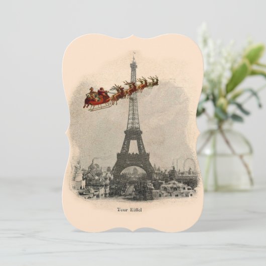 kerstkaart in Parijs (Staand voorkant)