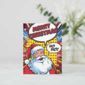 KERSTKAART IN STIJL VAN STROKEN BRIEFKAART (Staand voorkant)