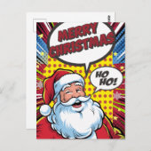 KERSTKAART IN STIJL VAN STROKEN BRIEFKAART (Voorkant / Achterkant)