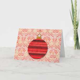 Kerstkaart in vintage barokstijl kaart