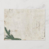 Kerstkaart in vintage stijl feestdagenkaart (Achterkant)