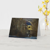 Kerstkaart "Inbreuk op de beveiliging" Kaart (Gele Bloem)