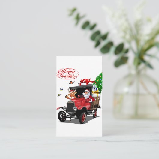 kerstkaart informatiekaartje (Staand voorkant)