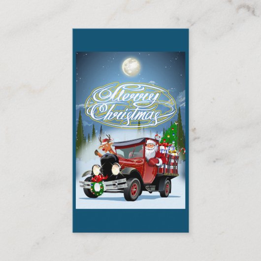 kerstkaart informatiekaartje (Voorkant)