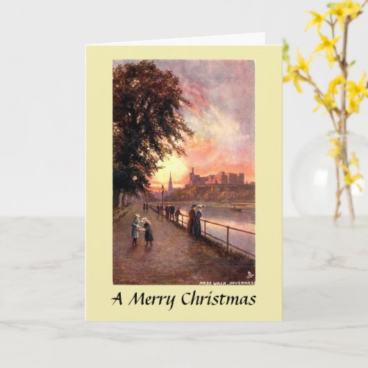 Kerstkaart - Inverness Kaart (Gele Bloem)