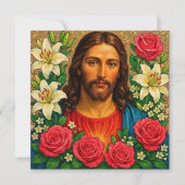 Kerstkaart Jezus. (Voorkant)