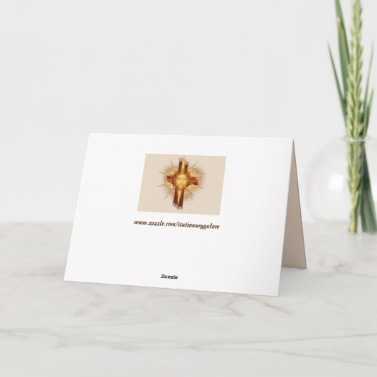 Kerstkaart Jezus Kaart (Achterkant)