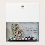 Kerstkaart Jezus Maria en Jozef Kaart (Buitenkant ongevouwen)