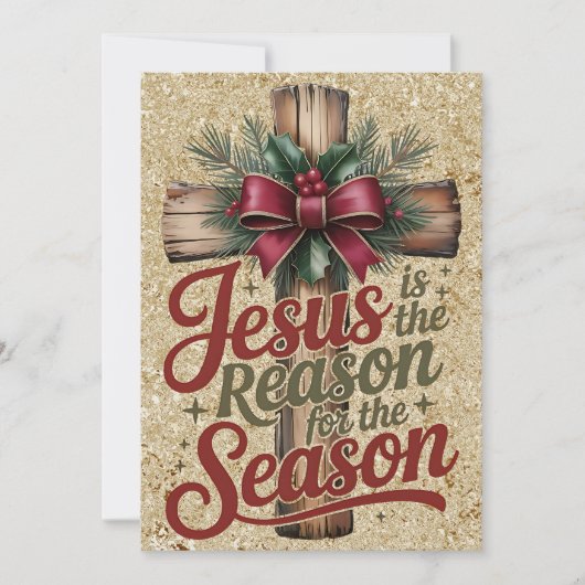 Kerstkaart Jezus Reden Seizoen (Voorkant)