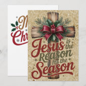 Kerstkaart Jezus Reden Seizoen (Voorkant / Achterkant)