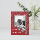 Kerstkaart Jingle All the Way (Staand voorkant)