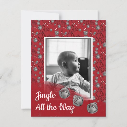 Kerstkaart Jingle All the Way (Voorkant)