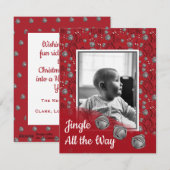 Kerstkaart Jingle All the Way (Voorkant / Achterkant)