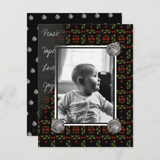 Kerstkaart 'Jingle All the Way' (Voorkant / Achterkant)