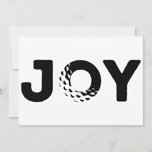 Kerstkaart Joy Golf Flat (Voorkant)