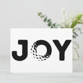 Kerstkaart Joy Golf Flat (Staand voorkant)