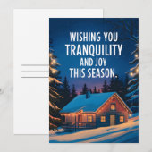 Kerstkaart - Joy The Season (Voorkant / Achterkant)