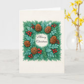 Kerstkaart Kaart (Gele Bloem)