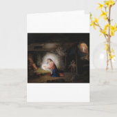 kerstkaart kaart (Gele Bloem)