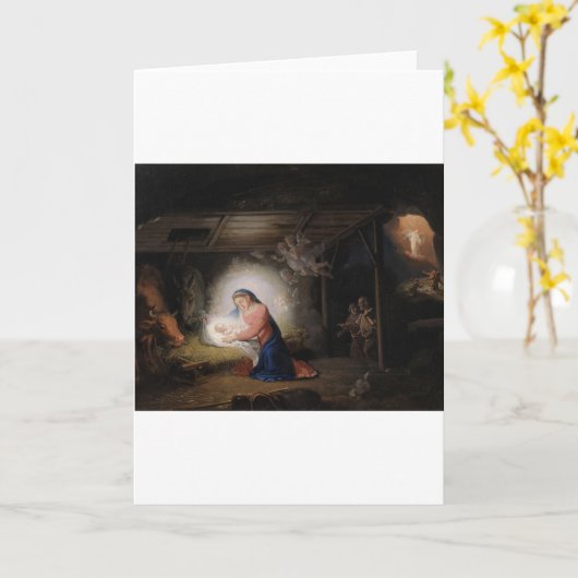 kerstkaart kaart (Gele Bloem)