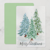 Kerstkaart Kaart (Voorkant / Achterkant)