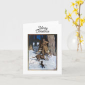 Kerstkaart Kaart (Gele Bloem)