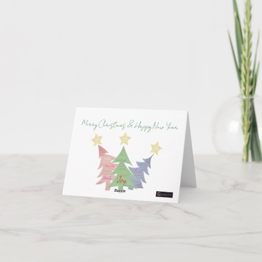 kerstkaart kaart (Achterkant)