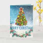 Kerstkaart Kaart (Gele Bloem)
