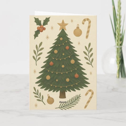 kerstkaart kaart (Achterkant)