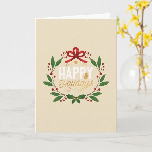 kerstkaart kaart (Gele Bloem)